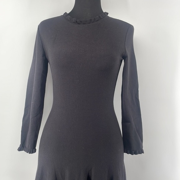 Kate spade new york pointelle
sweater dress academia minimalist black sz xxs - Picture 5 of 13